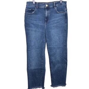 DL1961 Womens‎ Patti Straight High Rise Vintage Jeans Size 30 Seaborn Raw Hem